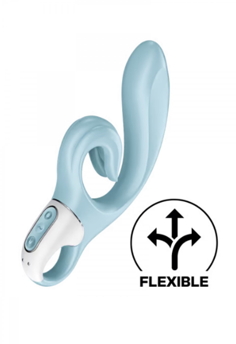 Satisfyer Love me Tavşan vibratörü Sev beni, silikon, mavi